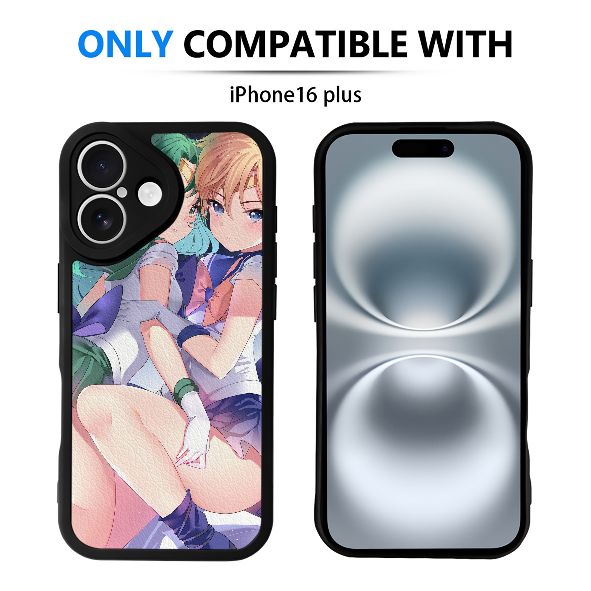 （画像用） 美少女戦士セーラームーン Sailor Moon 【iPhone 16シリーズ対応】シリコンスマホケース（レザー調） 材質：シリコン